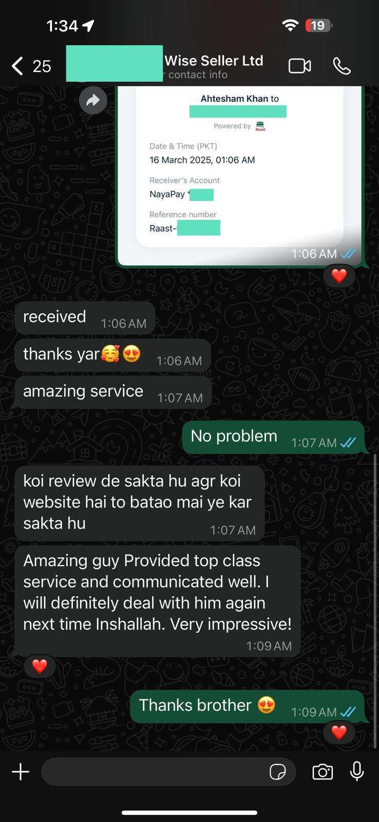 Client testimonial screenshot 5