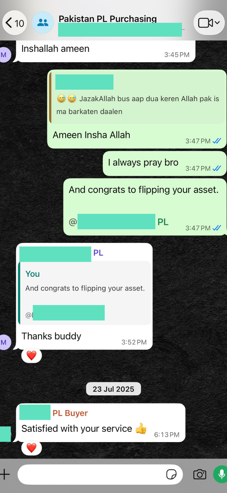 Client testimonial screenshot 6